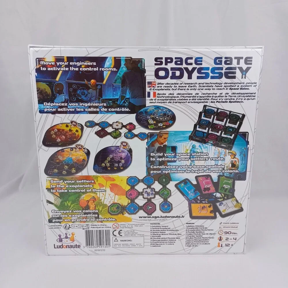 Space Gate Odyssey Board Game From Ludonaute Games - NEW